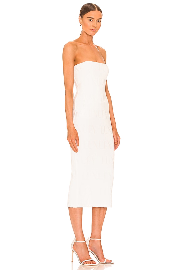 view 2 of 3 VESTIDO STRAPLESS in White