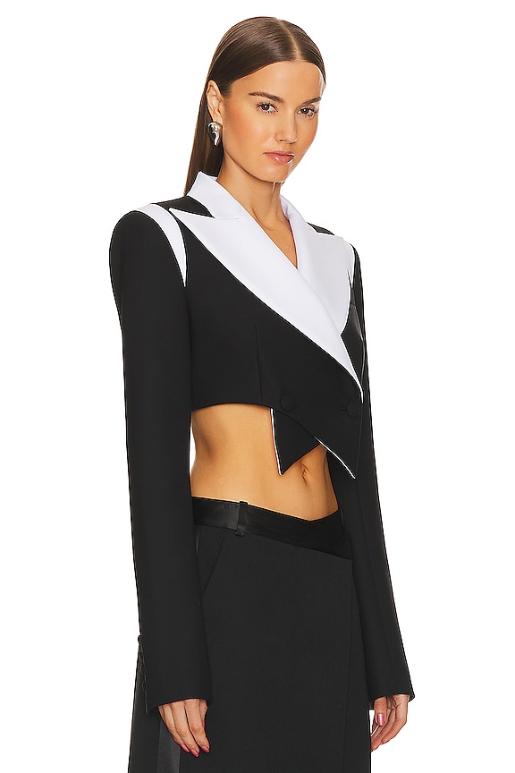 view 2 of 4 VESTE CROPPED in Black