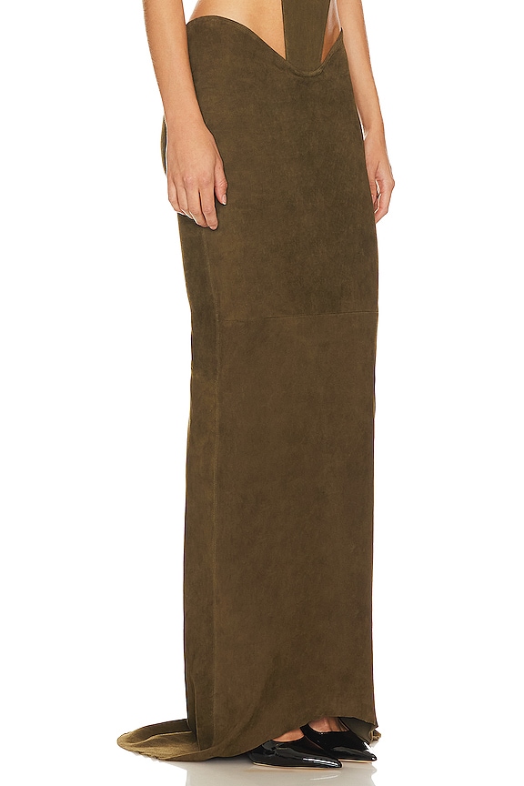 view 2 of 4 Maxi Skirt in Olive