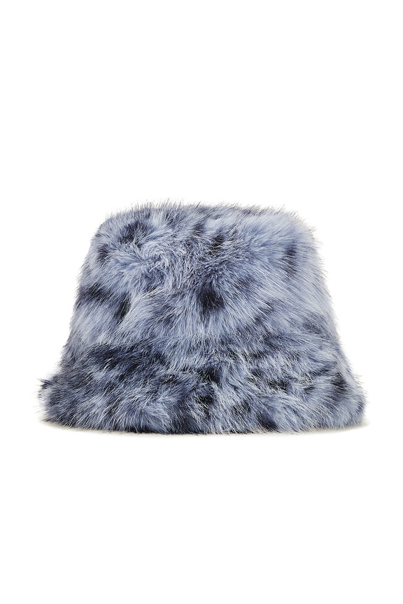 view 2 of 3 SOMBRERO DE PIEL SINTÉTICA KAYLEY in Blue Leo