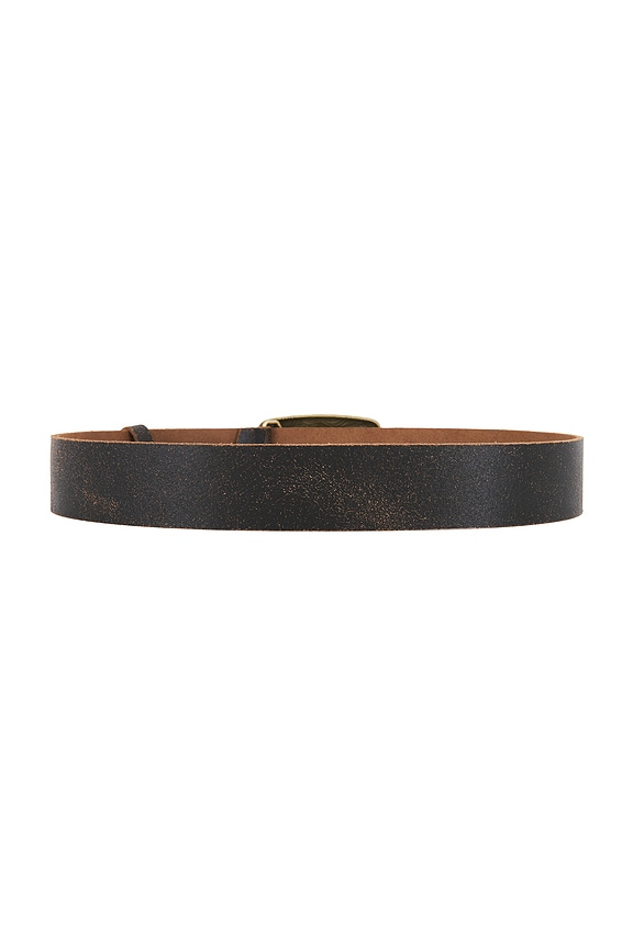 view 2 of 3 CEINTURE METAL BUCKLE LEATHER in Brown
