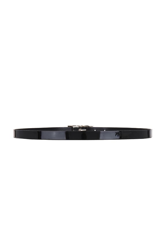 view 2 of 4 Skinny Belt in Black/black Patent