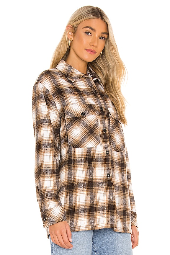 view 2 of 4 x REVOLVE Storm Plaid Shirt Jacket in Tan Multi