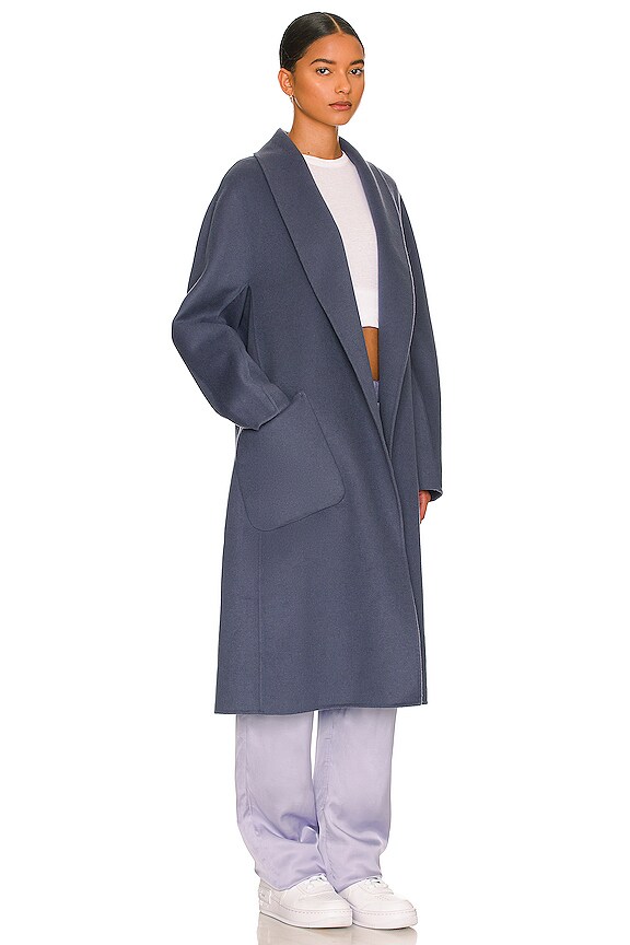 view 2 of 3 Thara Coat in Smoked Blue
