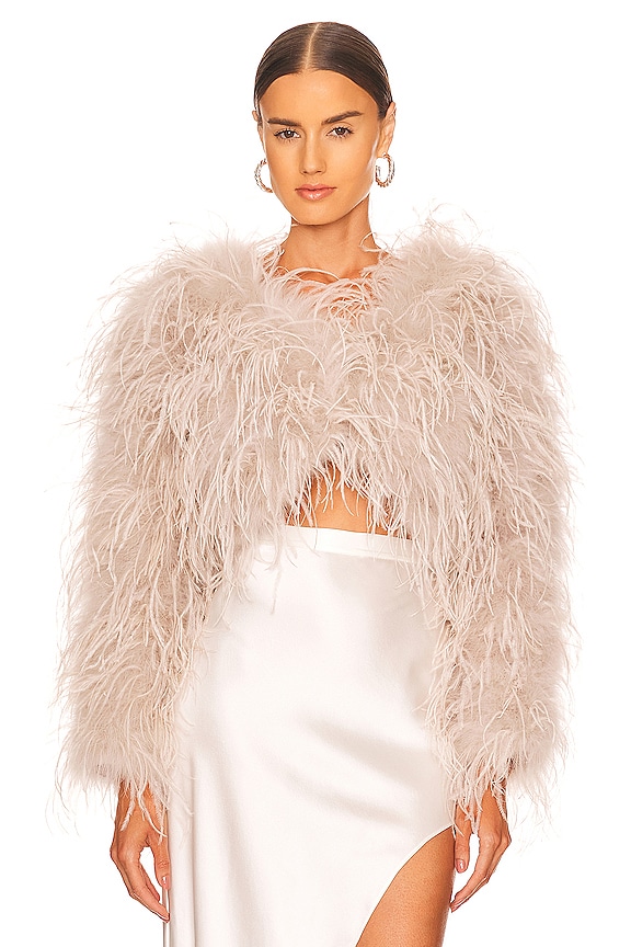 view 2 of 5 Hallie Cropped Jacket in Feather Pink