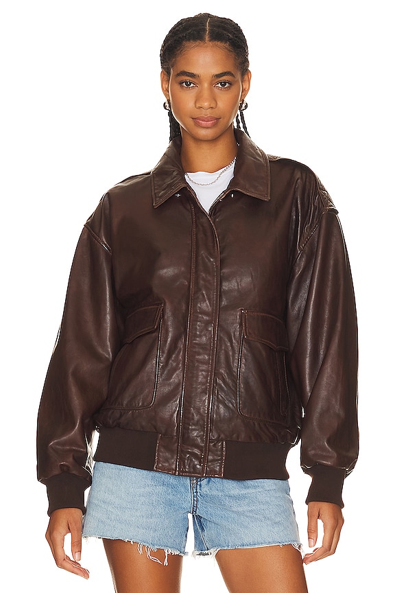 view 2 of 5 Tatum Jacket in Dark Brown