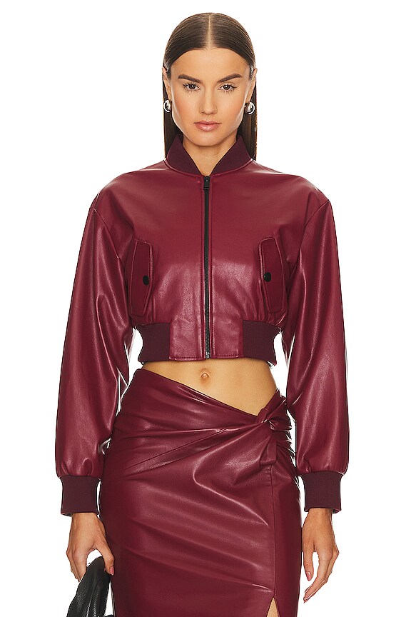 view 2 of 5 Evelin Bomber Jacket in Syrah