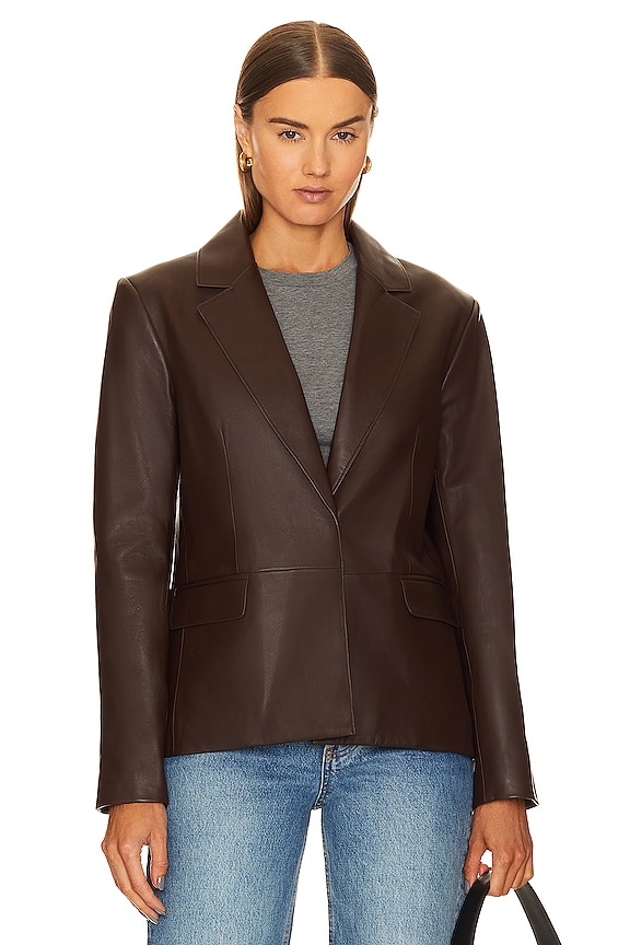 view 2 of 5 Elza Blazer in Mahogany