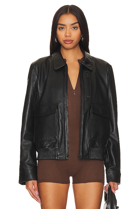 view 2 of 5 Klemence Bomber Jacket in Black