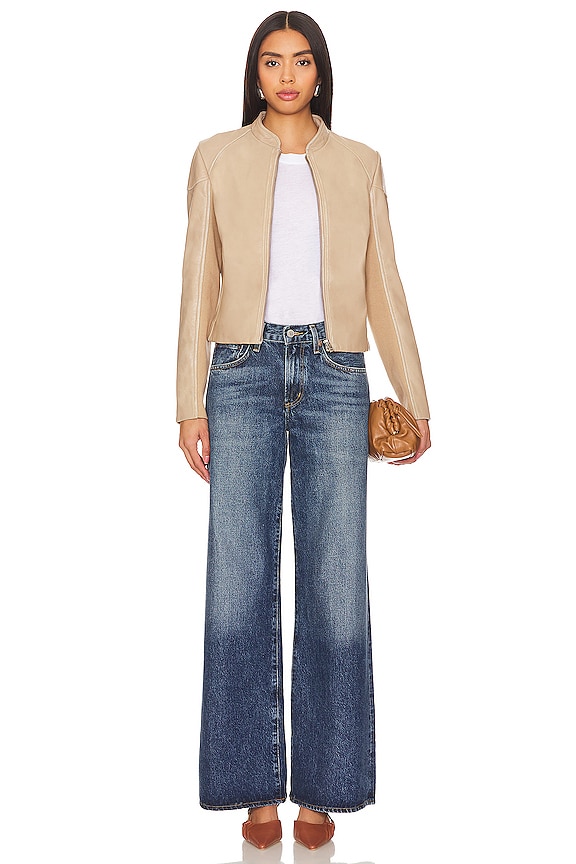 LAMARQUE Hira Jacket in Distressed Wheat | REVOLVE