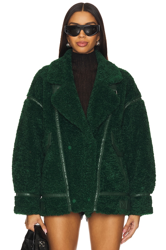 view 2 of 5 Badu Faux Fur Jacket in Green