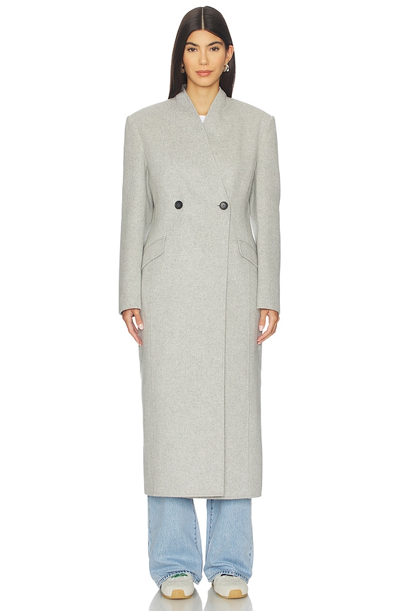view 2 of 4 Callie Coat in Light Grey