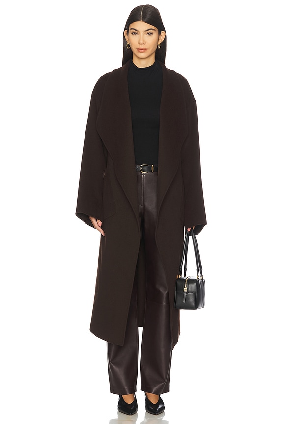 view 2 of 5 Coreen Trench Coat in Dark Brown