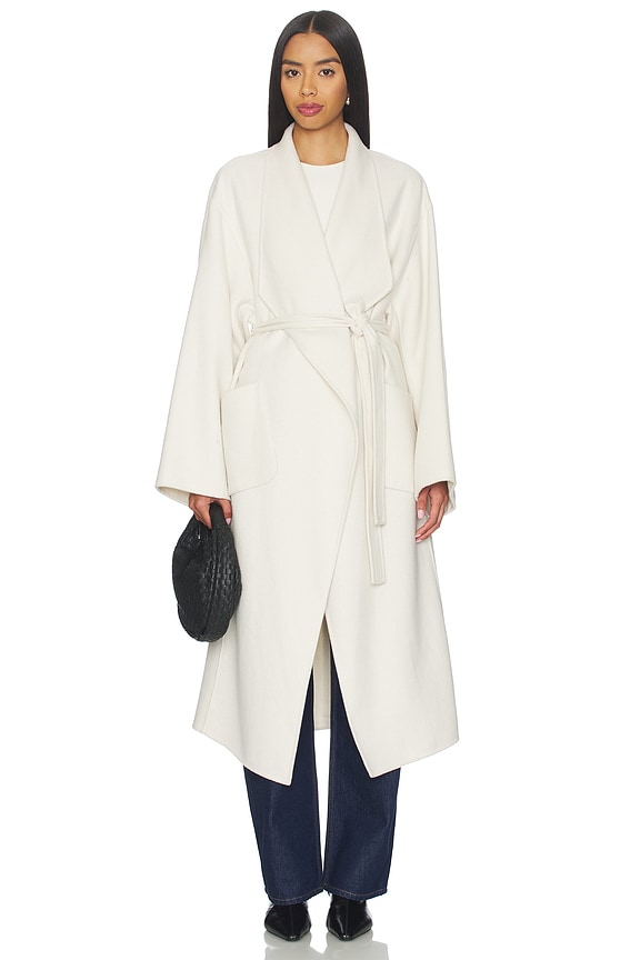 view 2 of 5 ABRIGO TRENCA COREEN in Whisper White