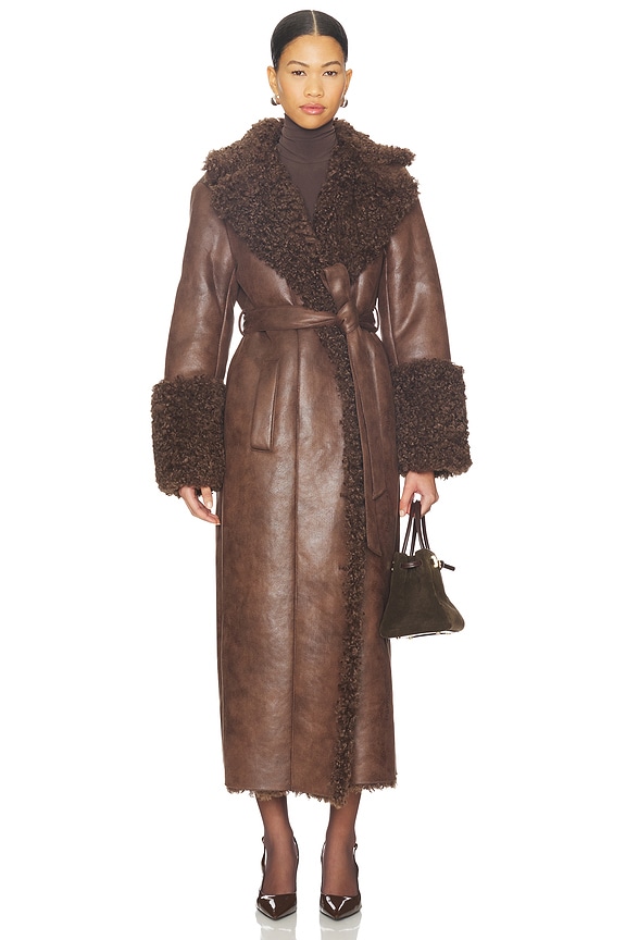 view 2 of 4 ABRIGO TRENCA POLLY in Brown