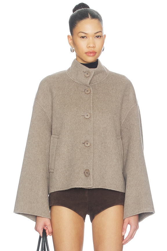view 2 of 5 Mckenna Jacket in Heather Taupe