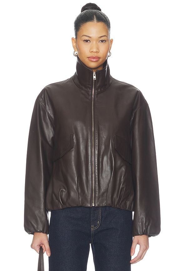 view 2 of 5 Ramona Jacket in Dark Brown