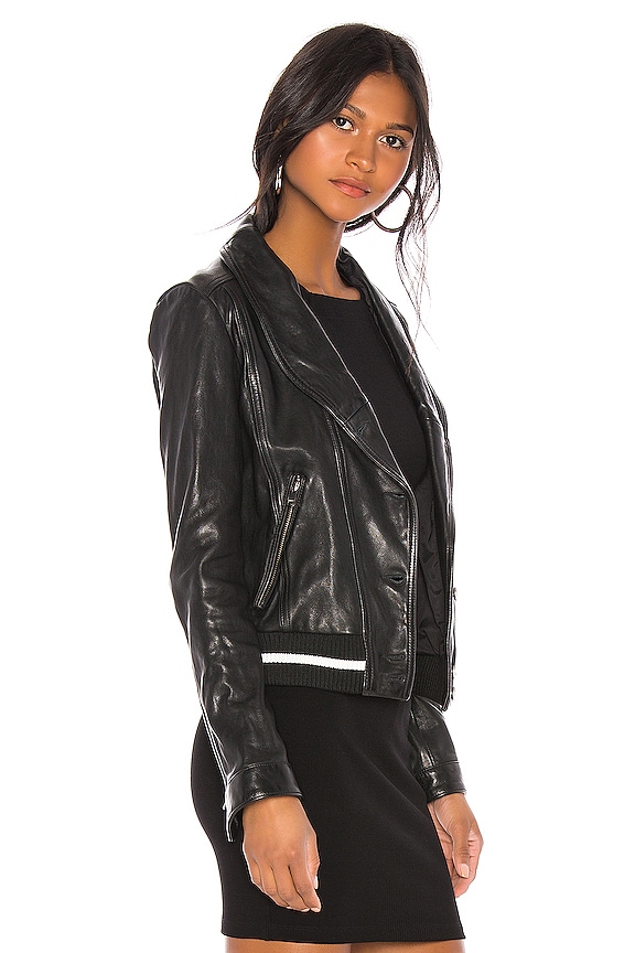 view 2 of 4 CHAQUETA CUERO CARINA in Black