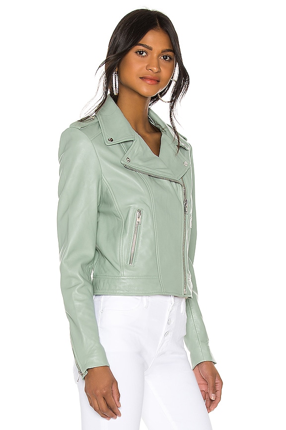 view 2 of 4 Donna Leather Jacket in Dusty Mint