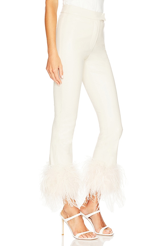 view 2 of 4 PANTALÓN DE FALSO CUERO PAGETTA in Bone