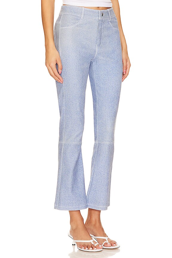 view 2 of 4 ПРЯМЫЕ УКОРОЧЕННЫЕ ДЖИНСЫ FARIS in Heather Blue