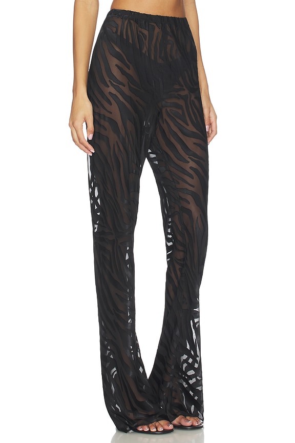 view 2 of 6 PANTALON BECKY in Black Zebra