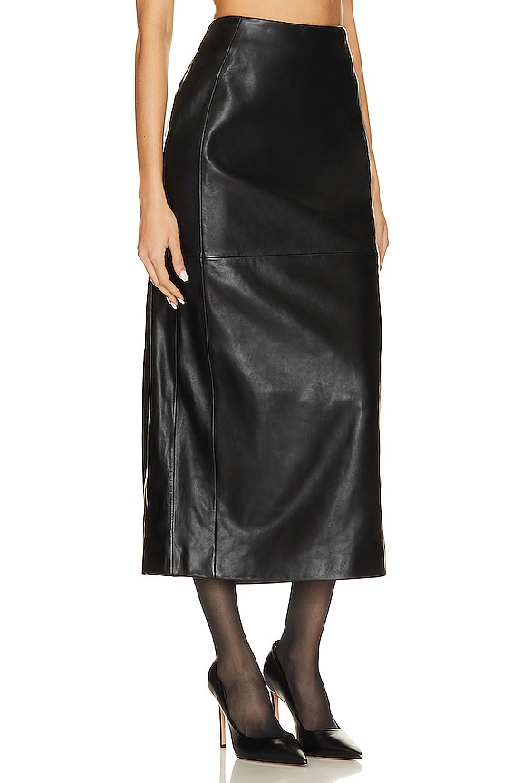 view 2 of 4 Tyra Column Midi Skirt in Black