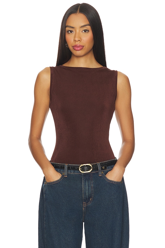 view 1 of 5 Loki Bodysuit in Brown