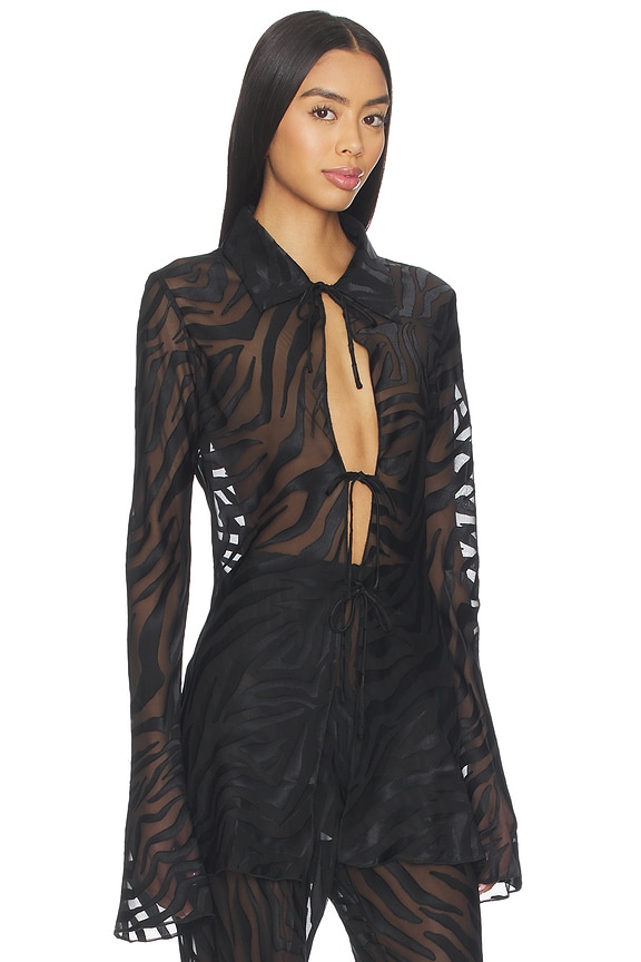 view 2 of 5 Camine Top in Black Zebra