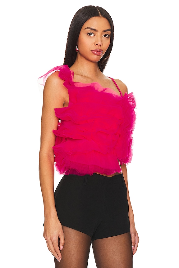 view 2 of 4 Feleta Ruffled Top in Lilac Rose