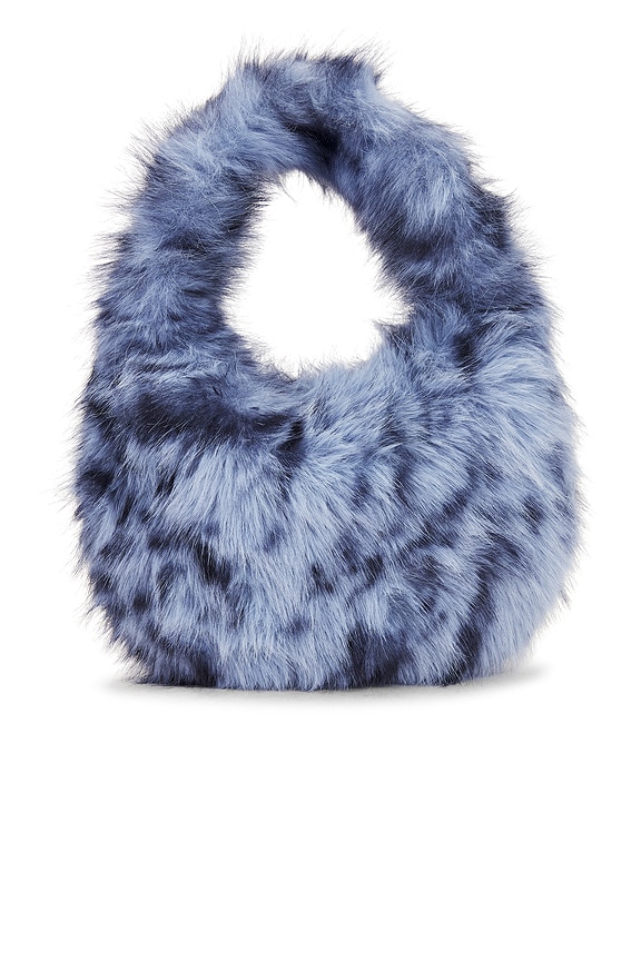 view 2 of 4 Alix Faux Fur Bag in Blue Leopard