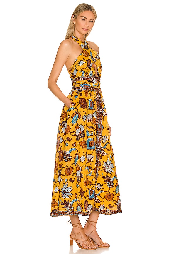 view 2 of 3 VESTIDO MIDI IVY in Samm Yellow