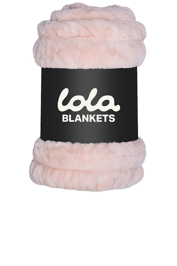 view 2 of 2 The Original Lola Blanket in Blush Pink