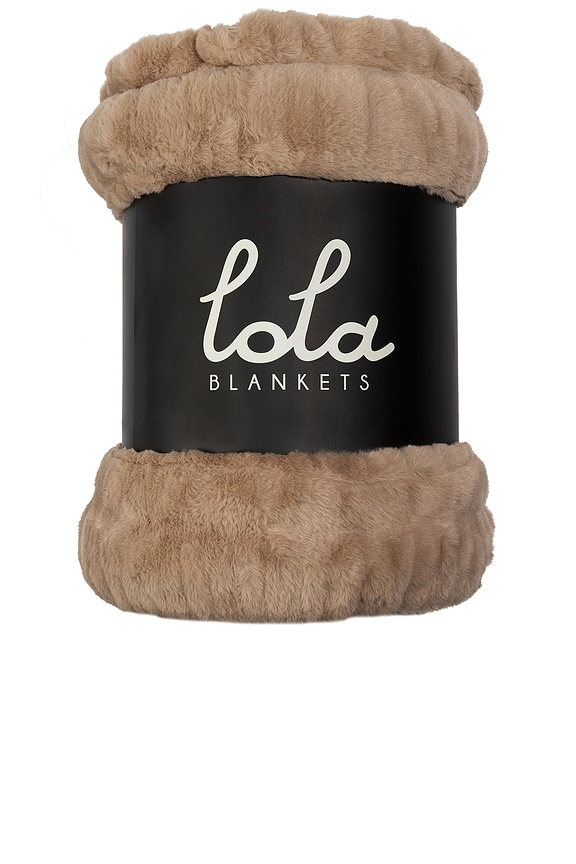 view 2 of 7 Lola Original Blanket in Toasted Almond