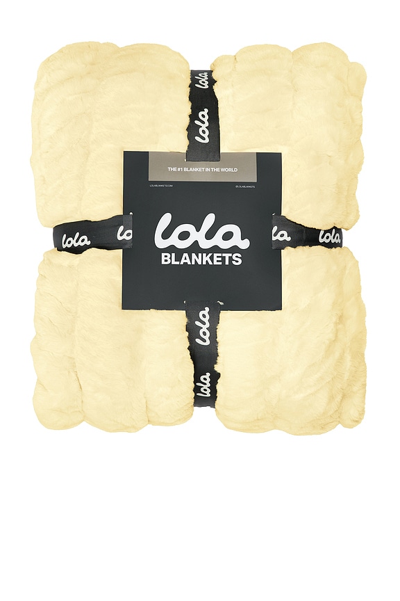 view 2 of 2 Lola Original Blanket in Lemon Serbet
