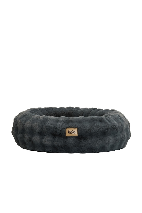 view 2 of 3 Medium Bubble Round Pet Bed in Shadow Grey
