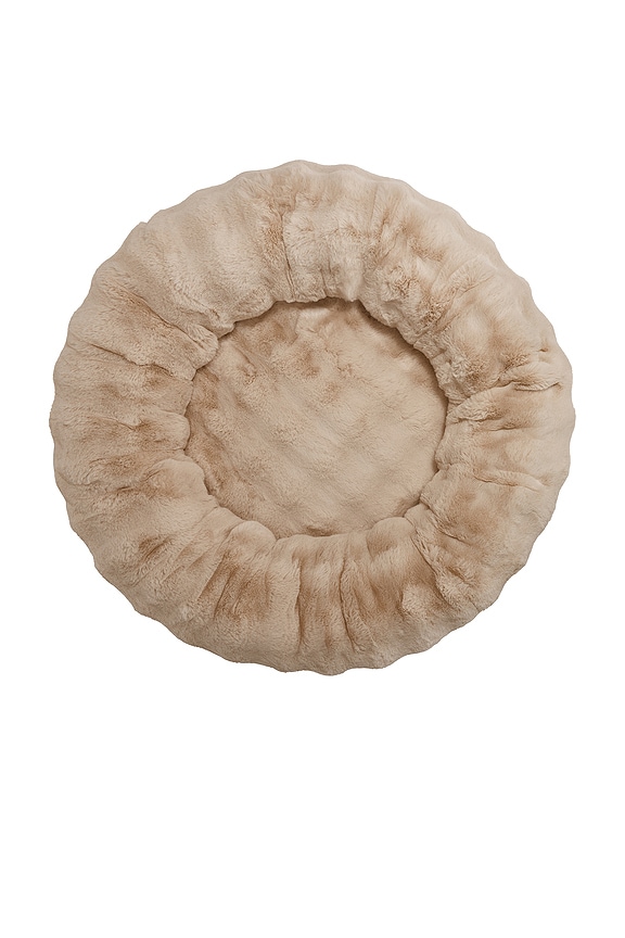 view 2 of 2 Small Bubble Round Pet Bed in Oat