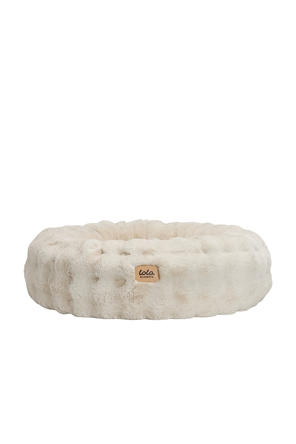view 2 of 3 Medium Bubble Round Pet Bed in Cappuccino