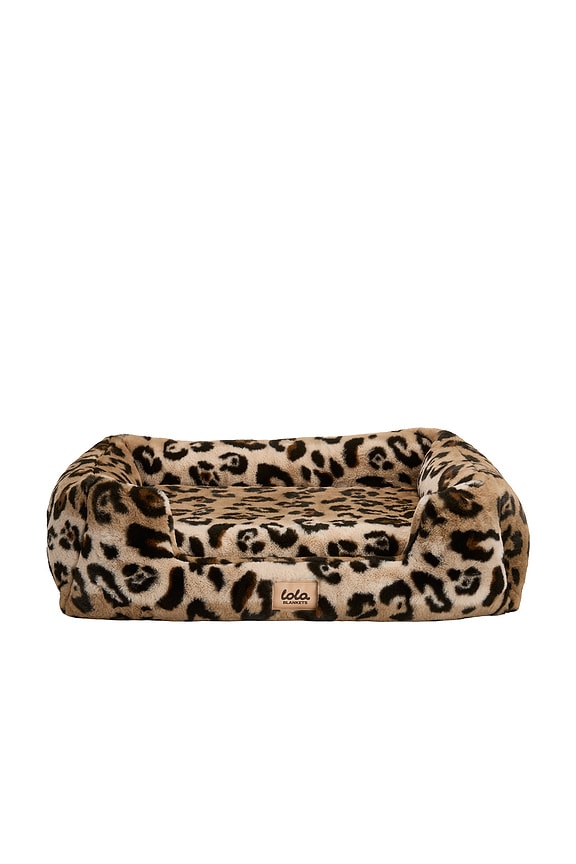 view 2 of 3 Small Pet Bed in Leopard
