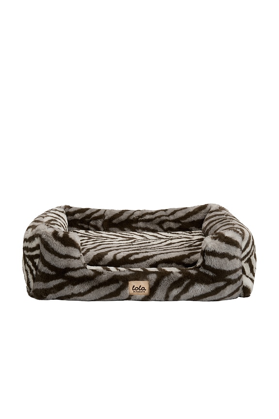 view 2 of 3 Small Pet Bed in Zebra