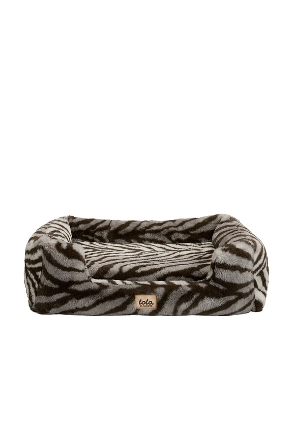 view 2 of 3 Large Pet Bed in Zebra