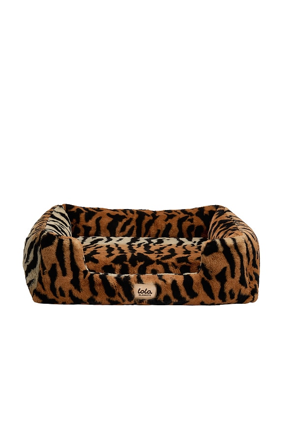view 2 of 3 The Small Lola Pet Bed in Jungle Tiger