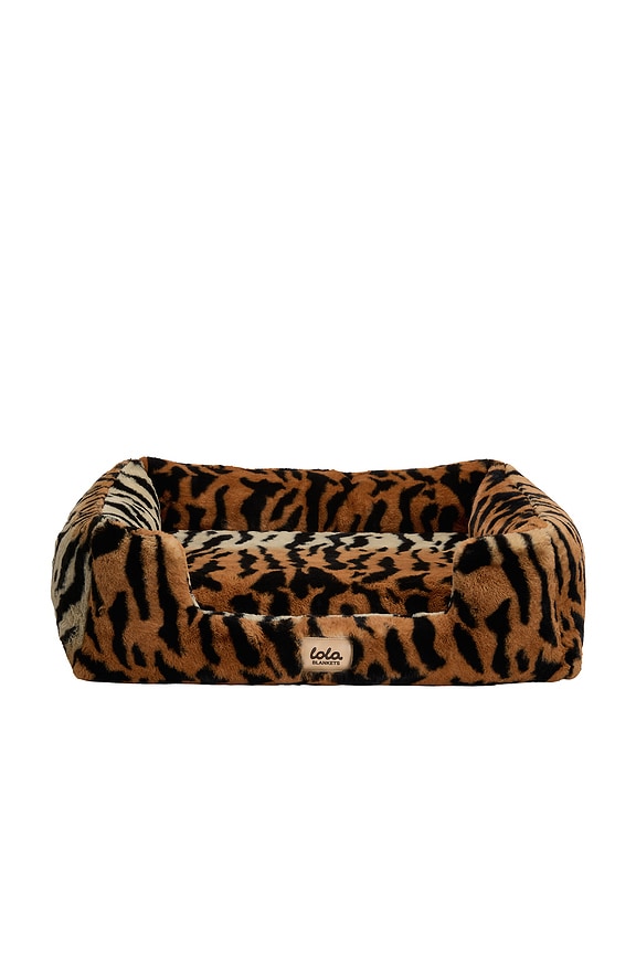 view 2 of 3 The Large Lola Pet Bed in Jungle Tiger