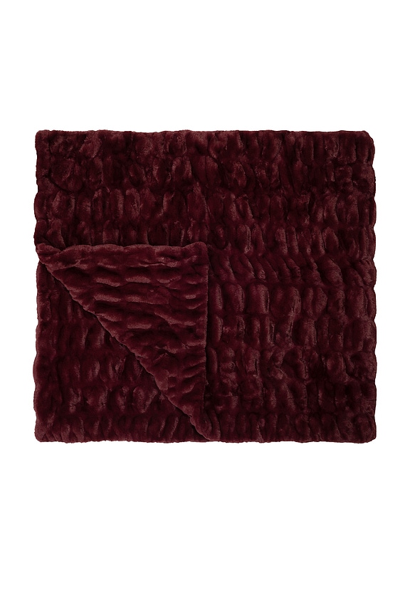 view 1 of 4 Lola Original Blanket in Burgundy