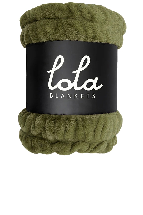 view 2 of 6 Lola Original Blanket in Retro Green