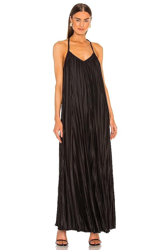 view 2 of 4 Vikki Pleated Maxi Dress in Black