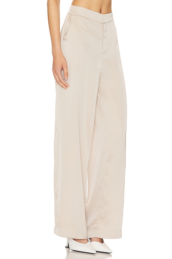 view 2 of 4 PANTALON JAMBES LARGES GIA in Dove Grey