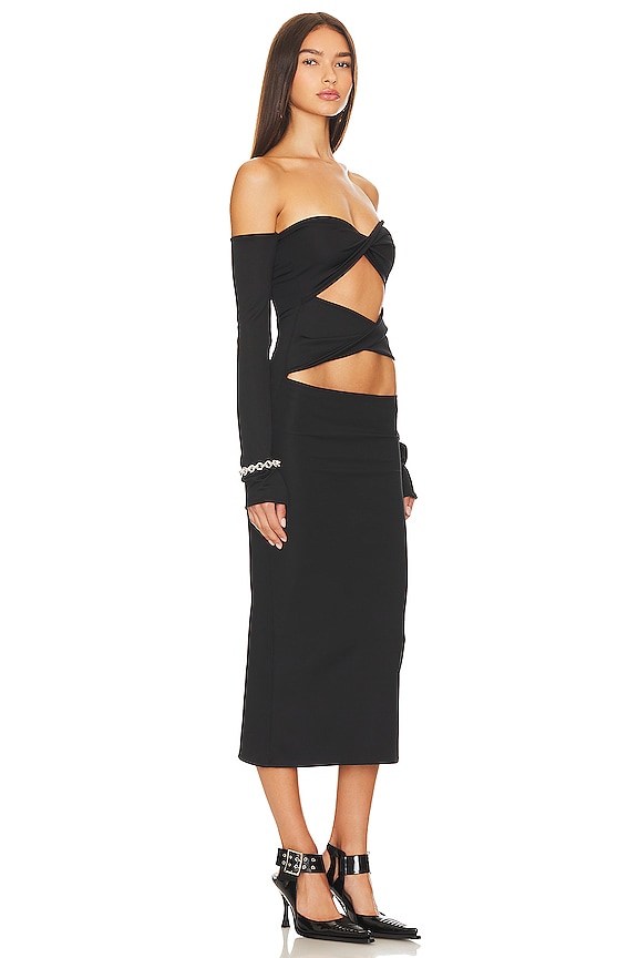 view 2 of 3 バンデージドレス in Black