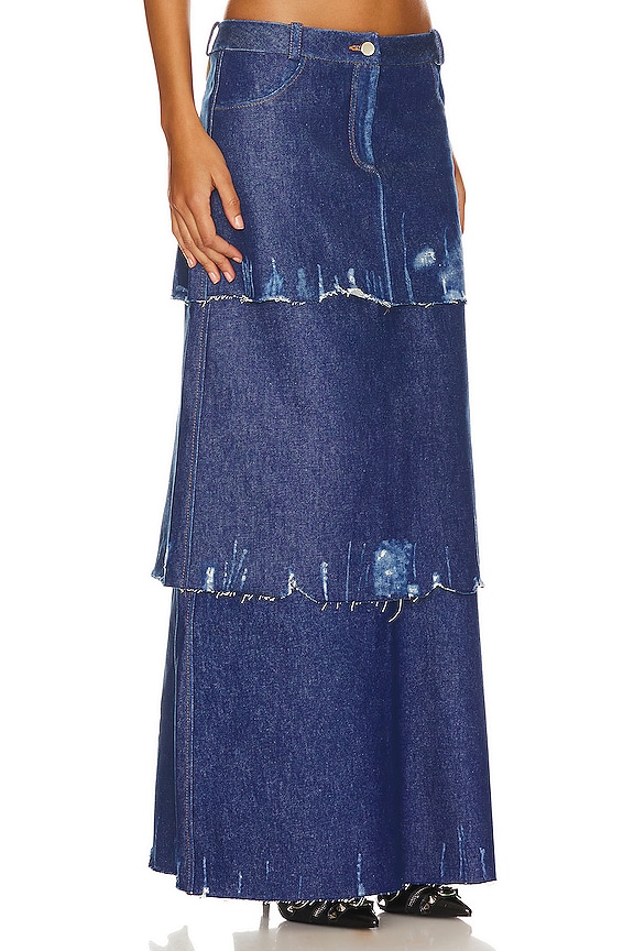 view 2 of 4 ЮБКА МАКСИ OCEAN in Blue