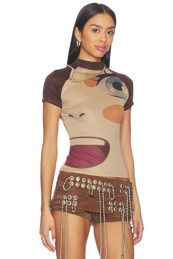 view 2 of 4 Manga T-Shirt in Brown